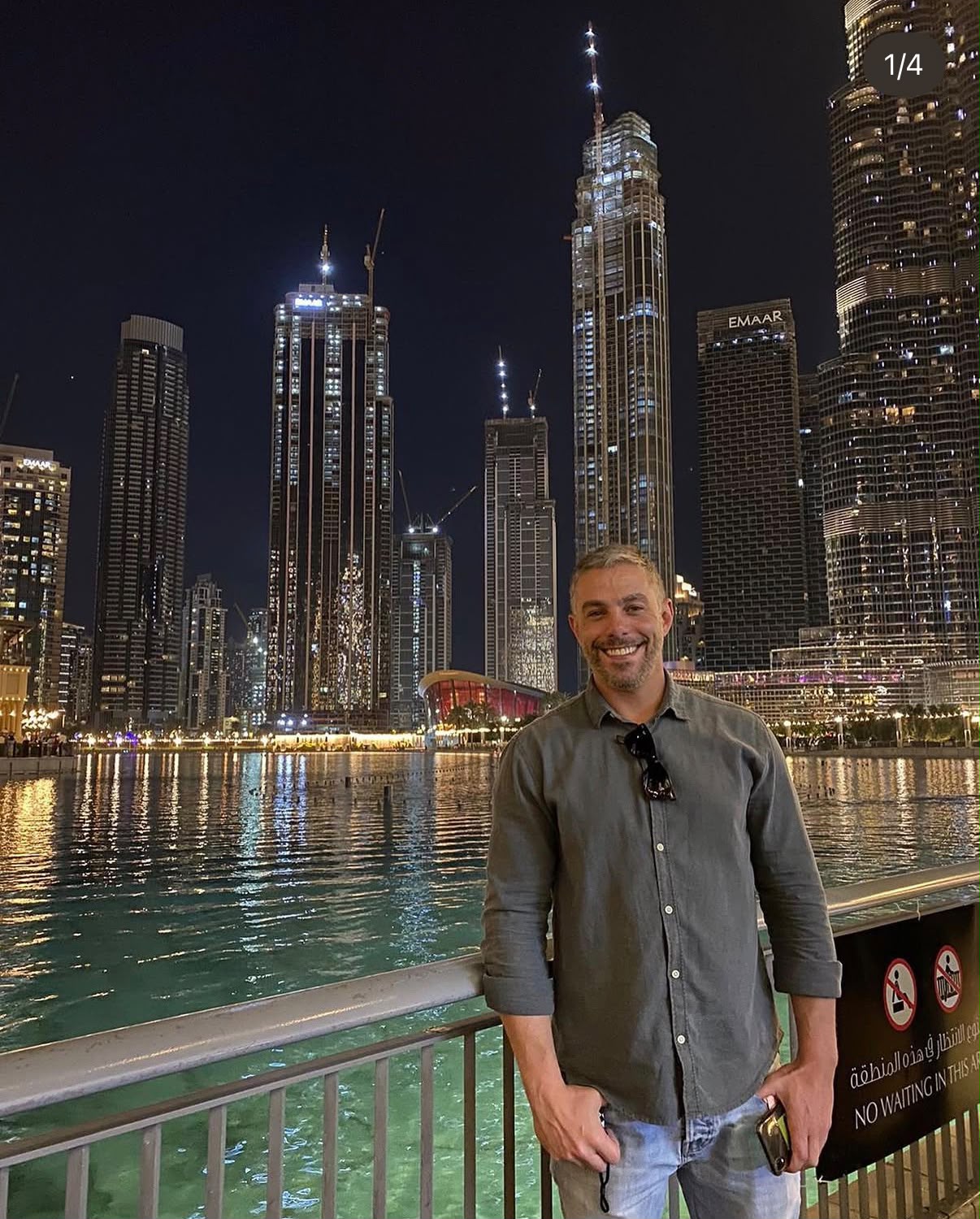Kaká em Dubai à noite
