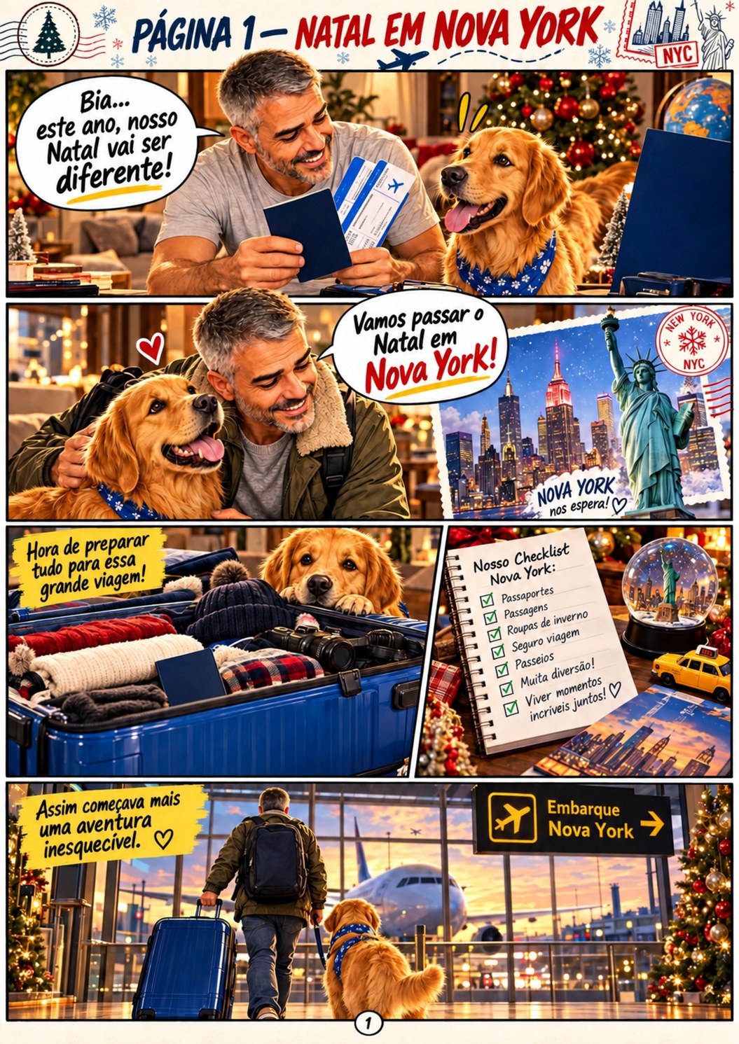 Capa de Natal em Nova York