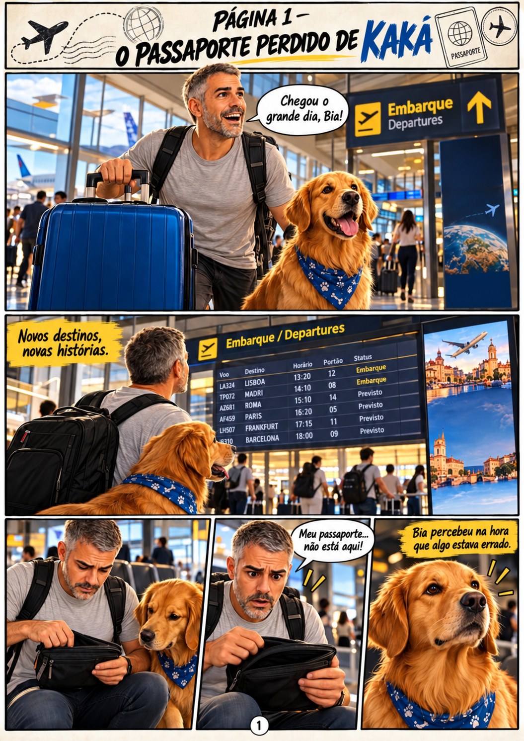 Capa de O passaporte perdido de Kaká